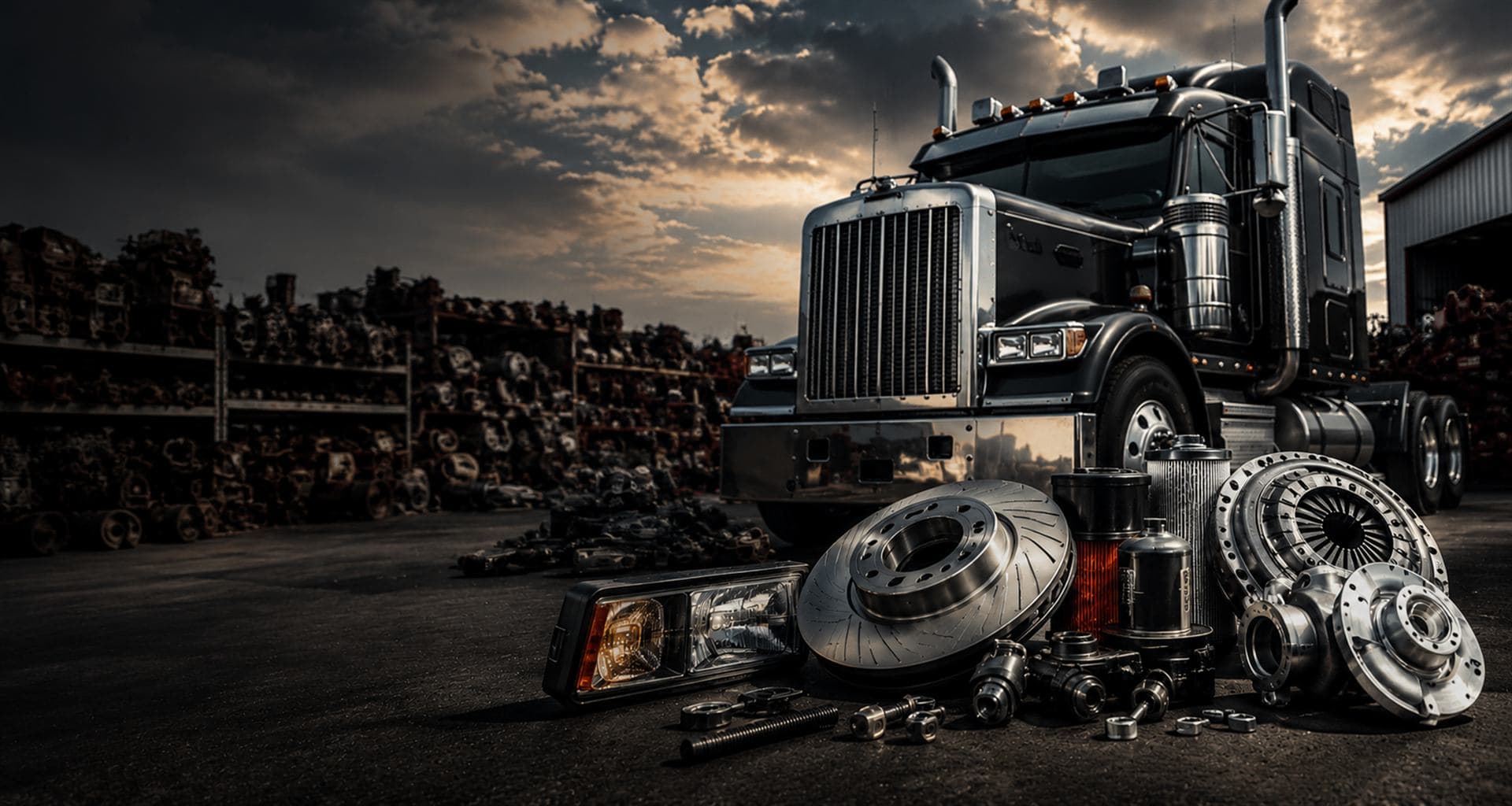Truck parts on the shop floor